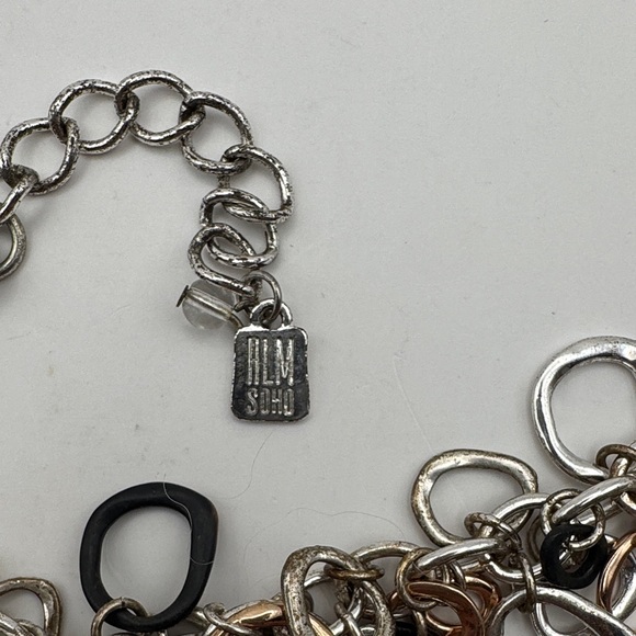 Elegant Silver and Gold Chain Necklace - Picture 5 of 5